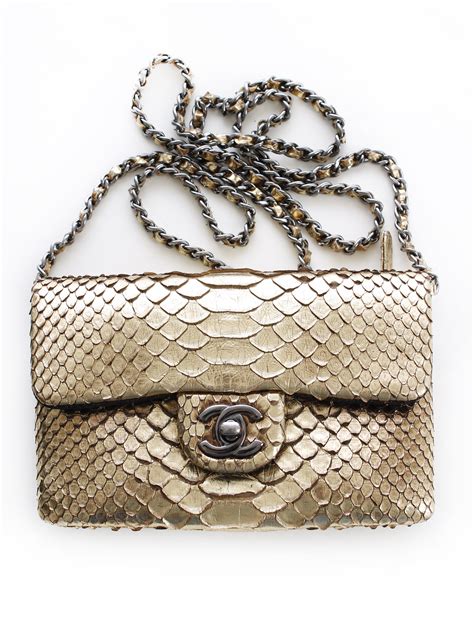 python chanel bag